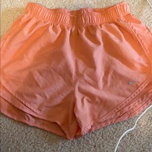 Pink nike running shorts